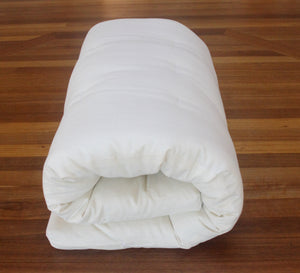 Our 7.5cm thickness is the Japanese traditional roll-up futon